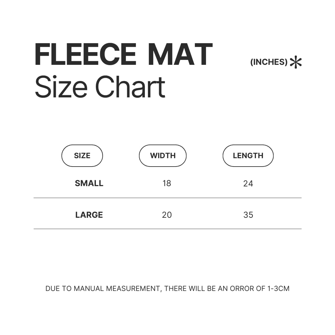 Fleece Mat Size Chart - Cbum Cbum