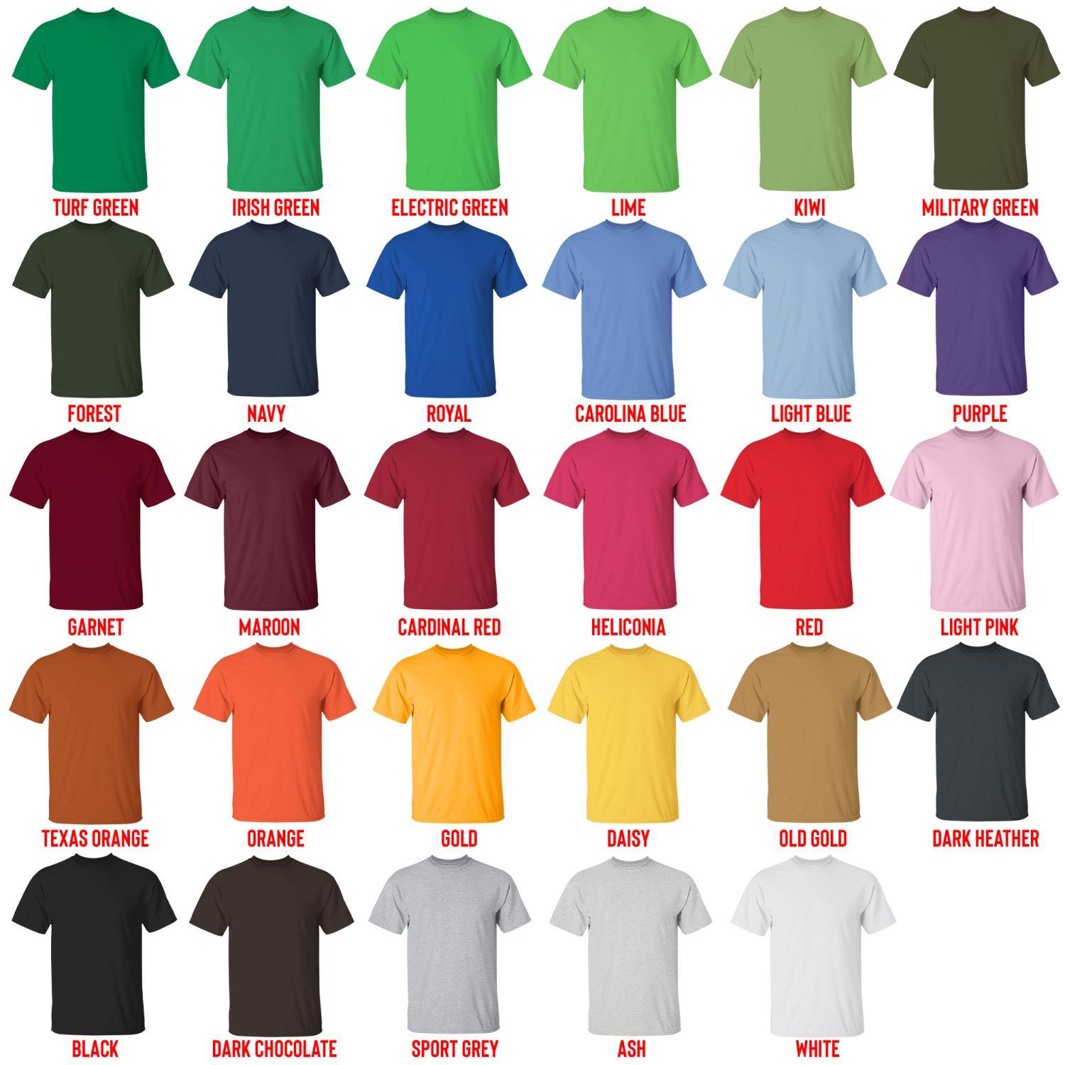 t shirt color chart - Cbum Cbum