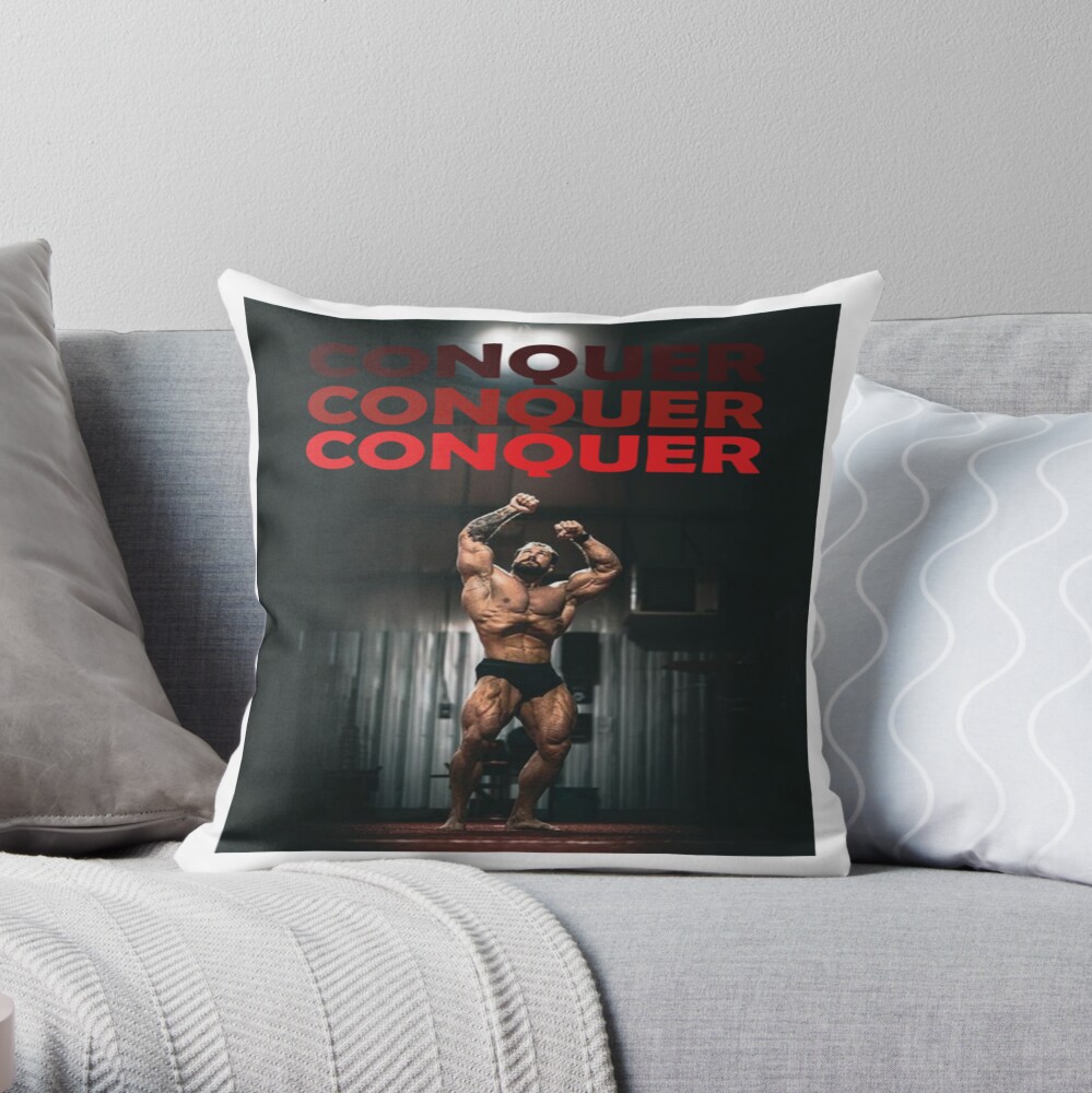 Chris Bumstead Motivation Throw Pillow