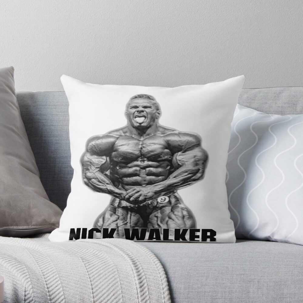 Cbum Nick Walker Most Muscular Pose Throw Pillow