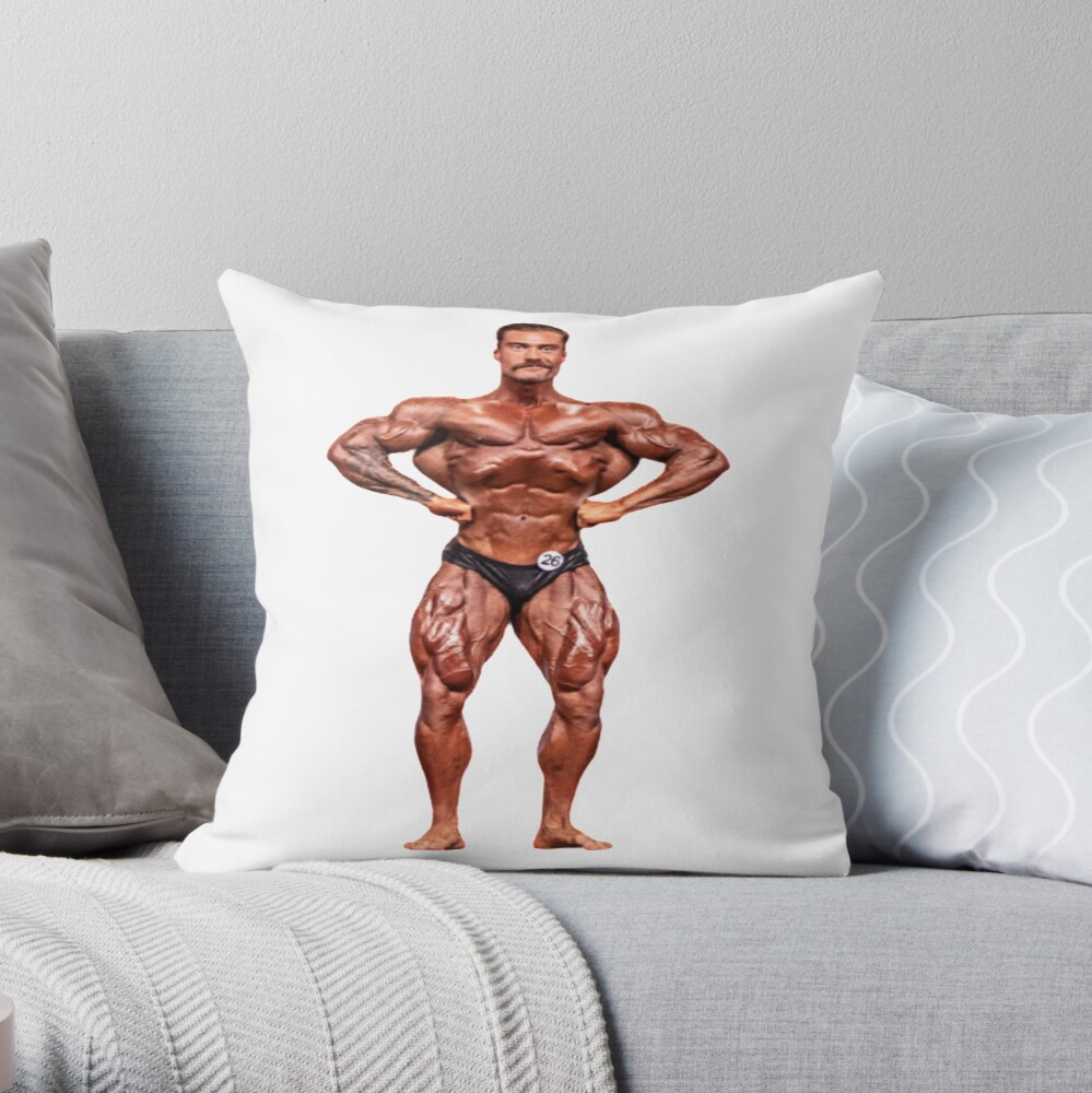 Chris Bumstead Cbum Gym Motivation Throw Pillow