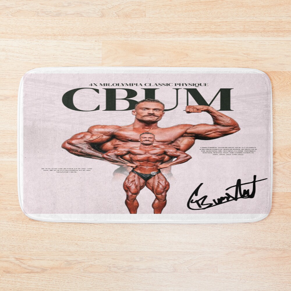 Cbum Chris Bumstead Bodybuilding Gym Bath Mat
