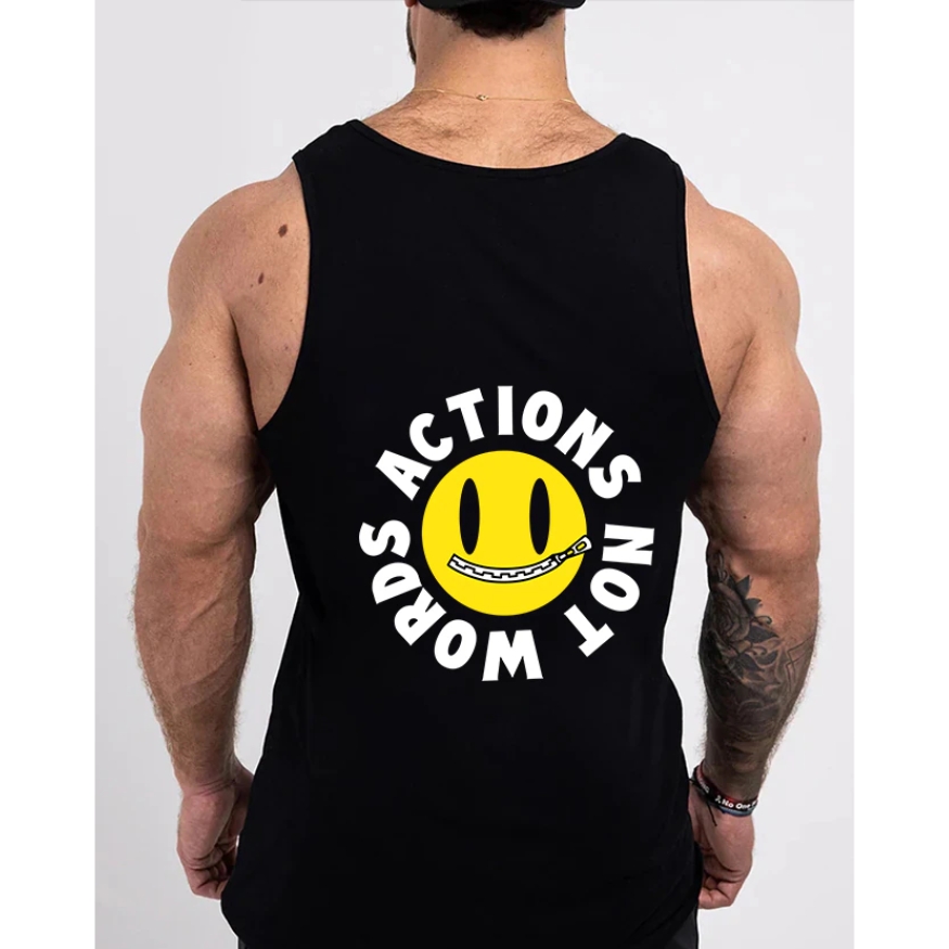 Chris Bumstead Action Not Words Tank Top - Image 2