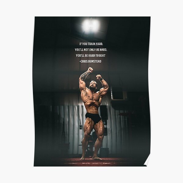 Chris Bumstead Gym Motivation Poster Wall Art Poster